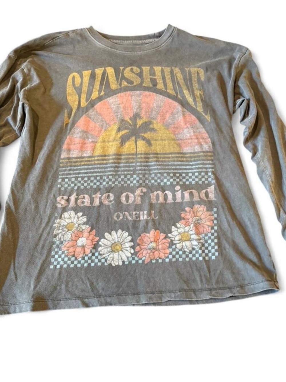Vintage inspired sunshine state of mind long sleeve T-shirt